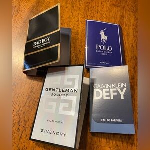 Calvin Klein Defy Eau de Parfum - & 3 other sample size designer scents.